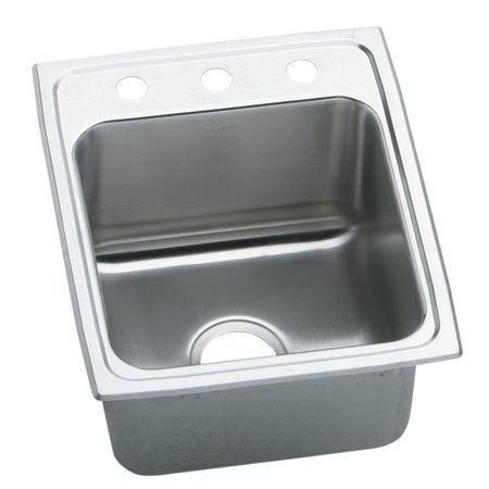 Gourmet Stainless Steel 17 X 22 X 10-1/8 Single Bowl Top Mount Sink -  ELKAY, DLRQ1722103